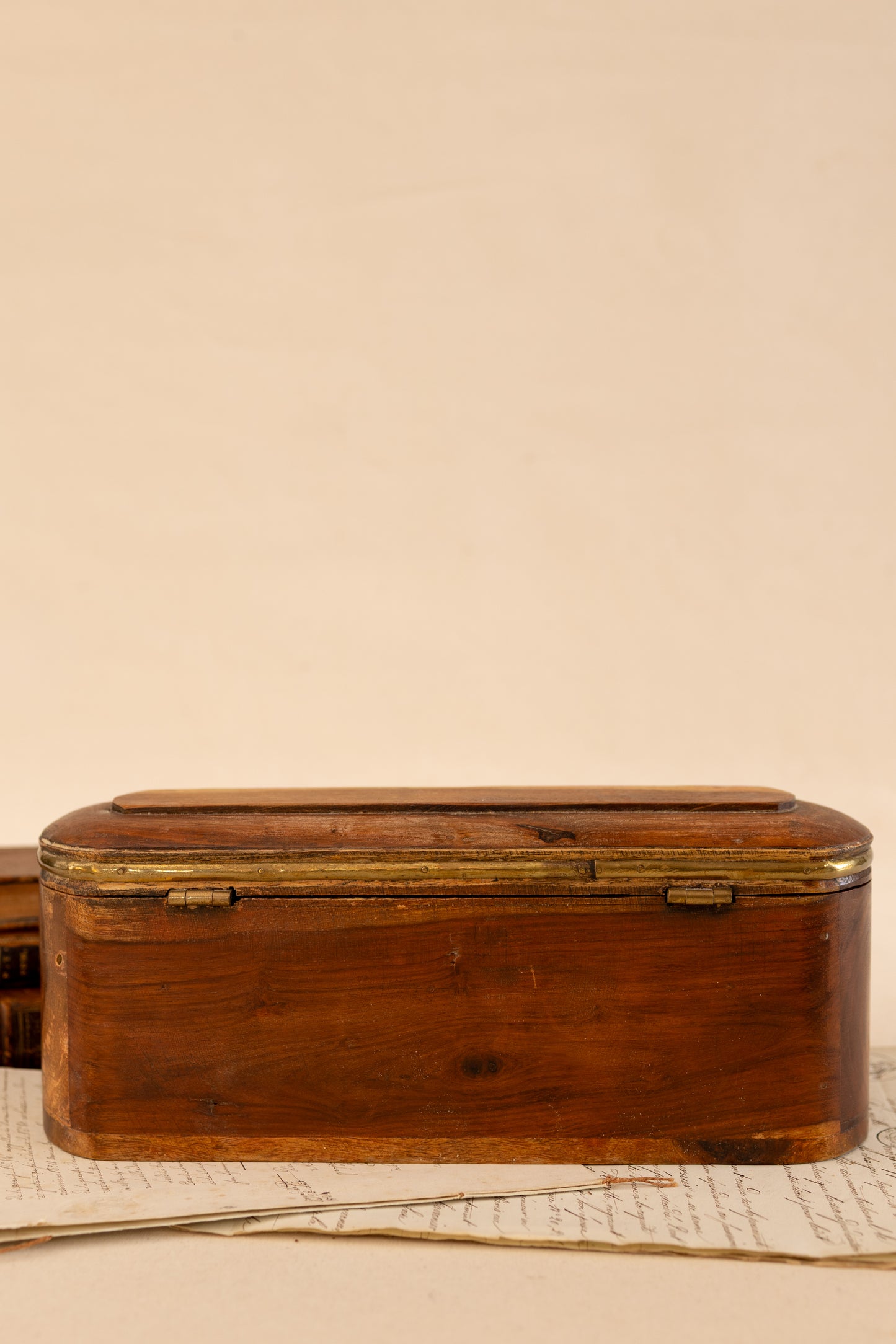 Antique Pencil Box W/ Working Key