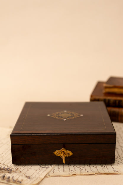 Napoleon III Inlaid Box with Working Key