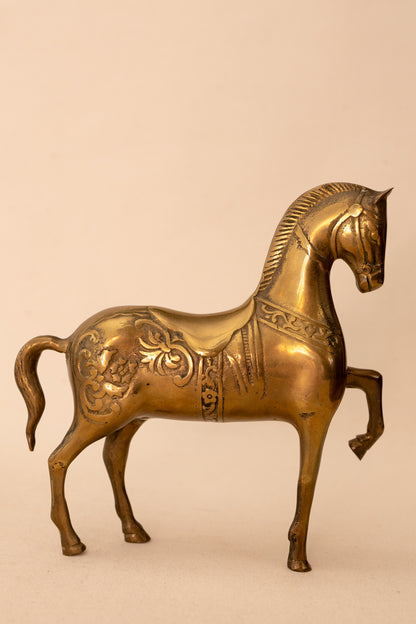Brass Carousel Horse