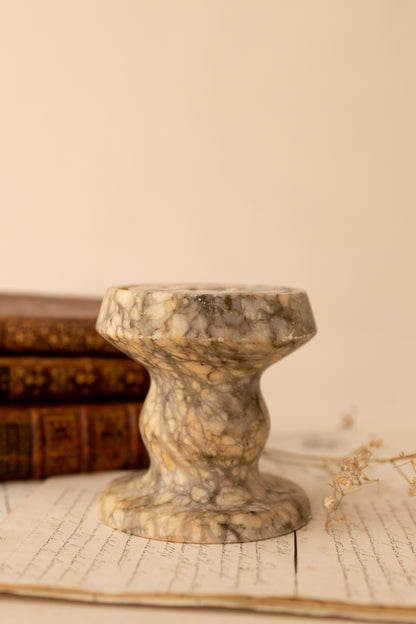 Alabaster Candle Holder Pedestal