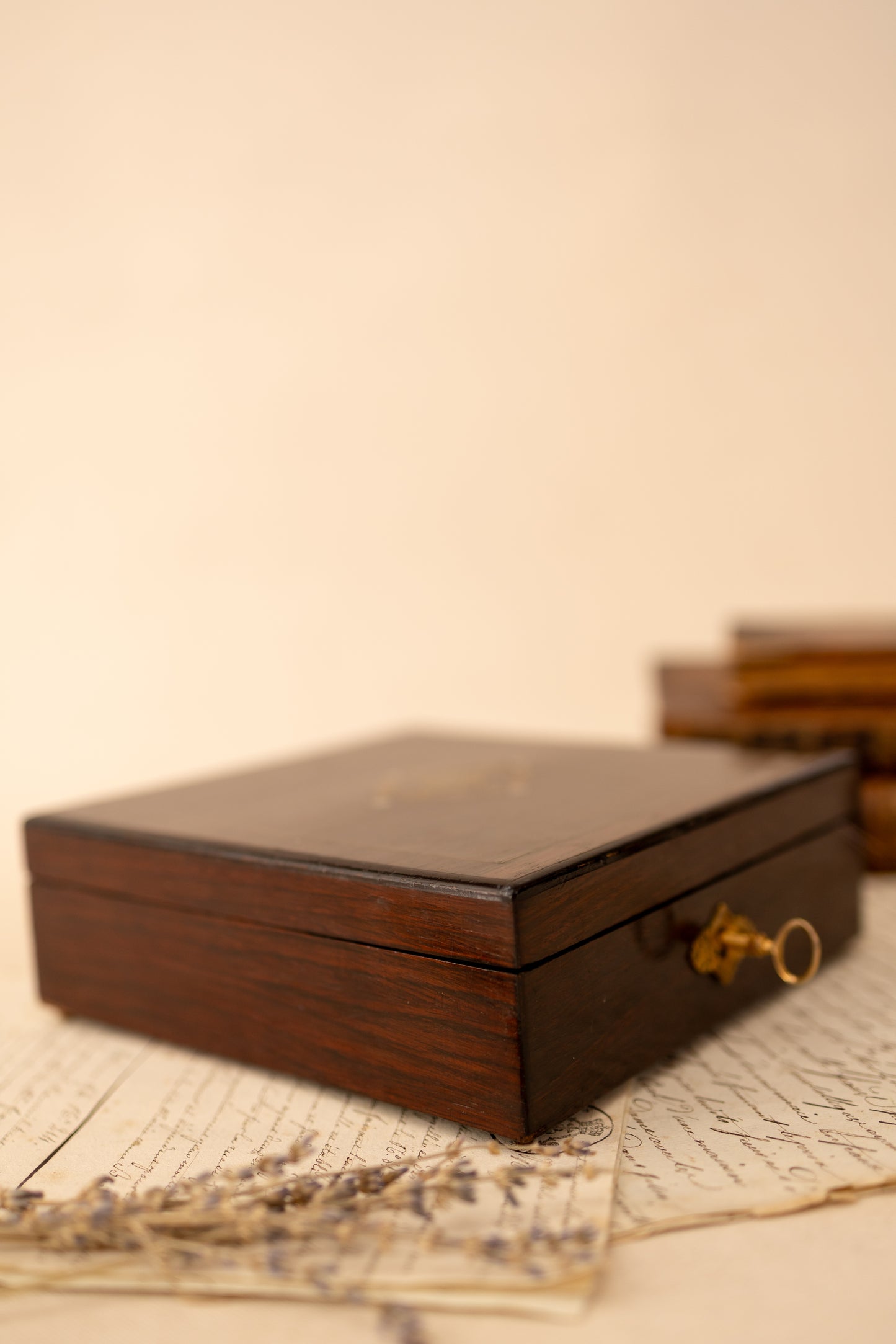 Napoleon III Inlaid Box with Working Key