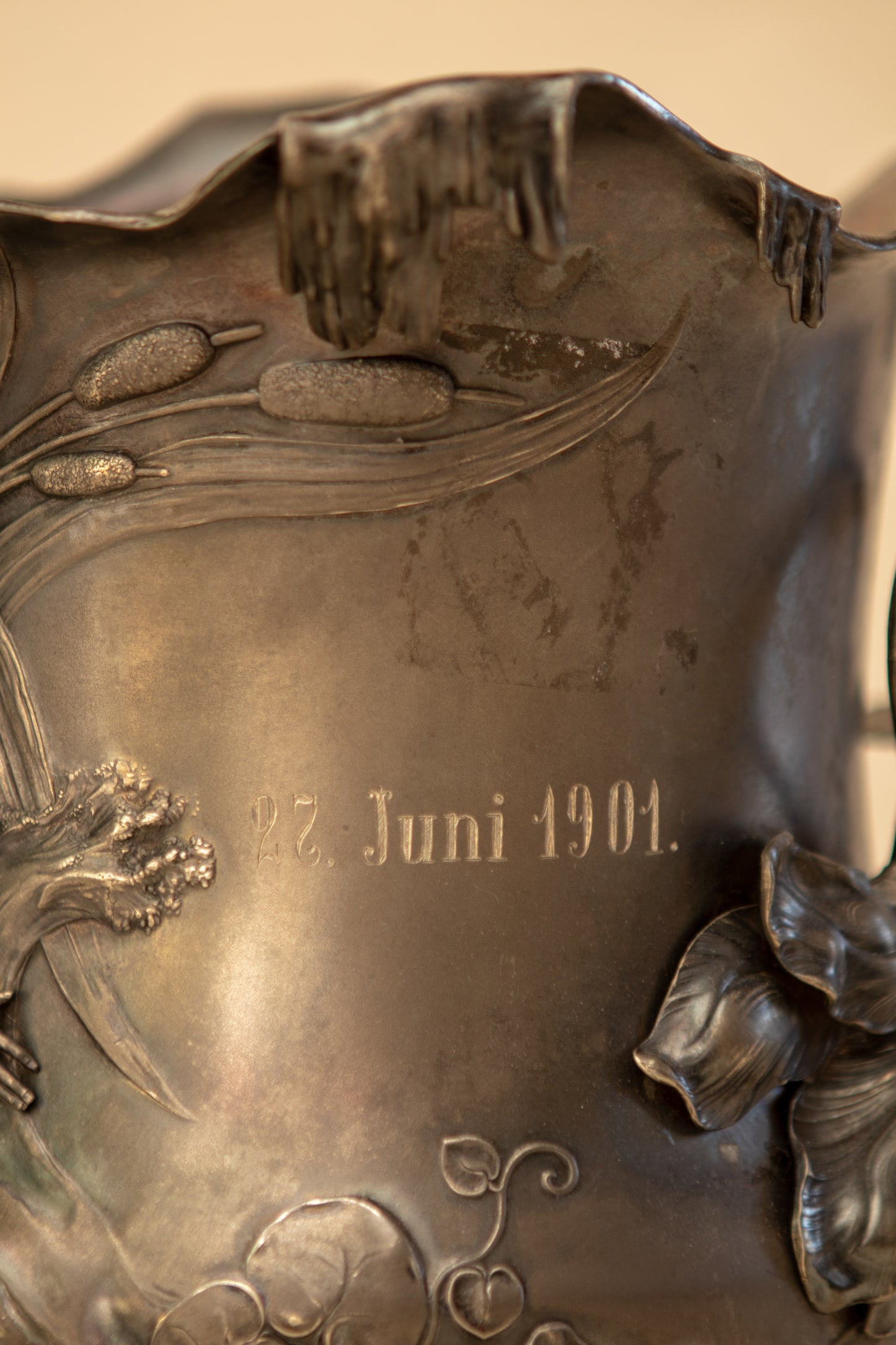 Art Nouveau Silver Plated Trophy