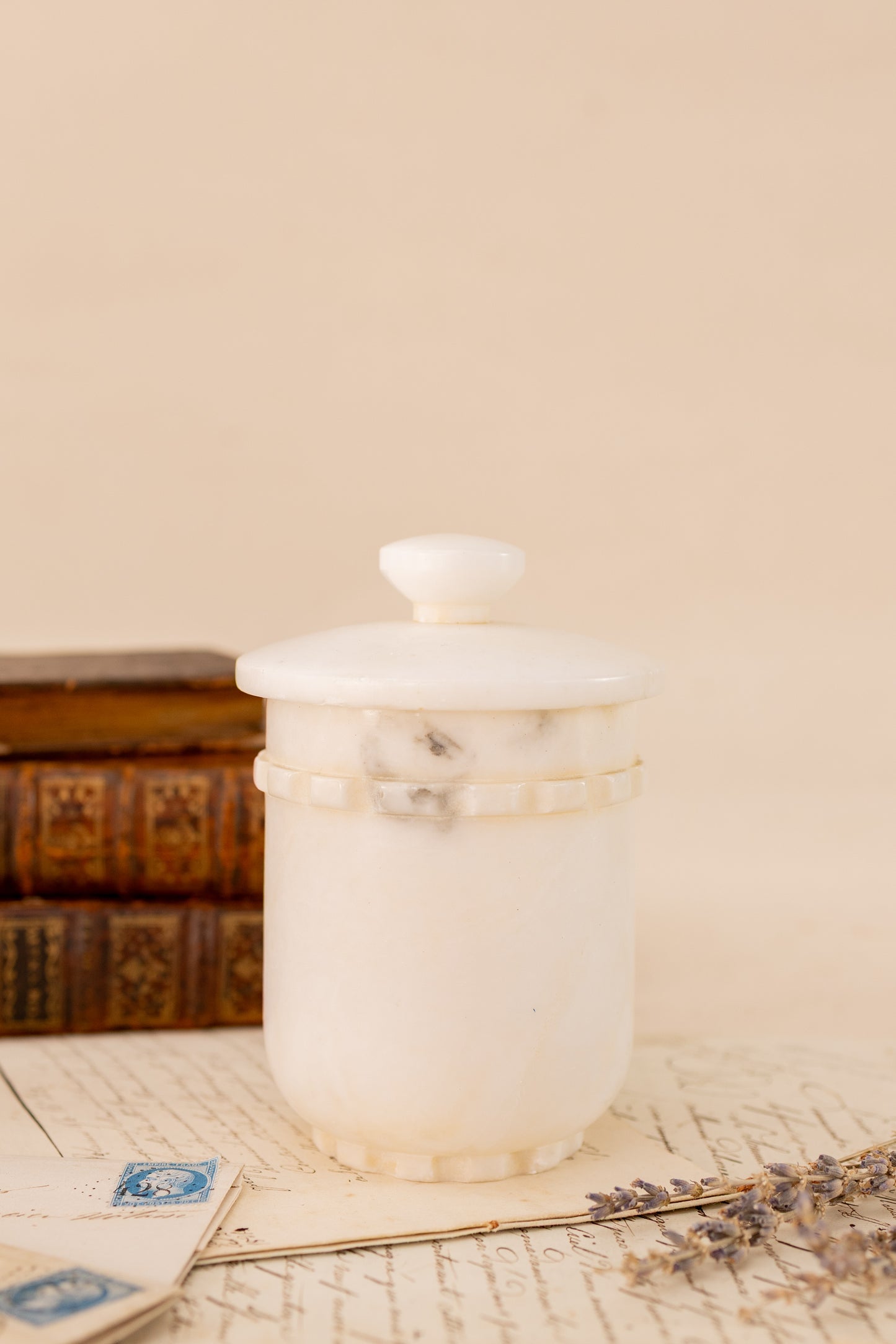 Alabaster Vanity Set with Tray
