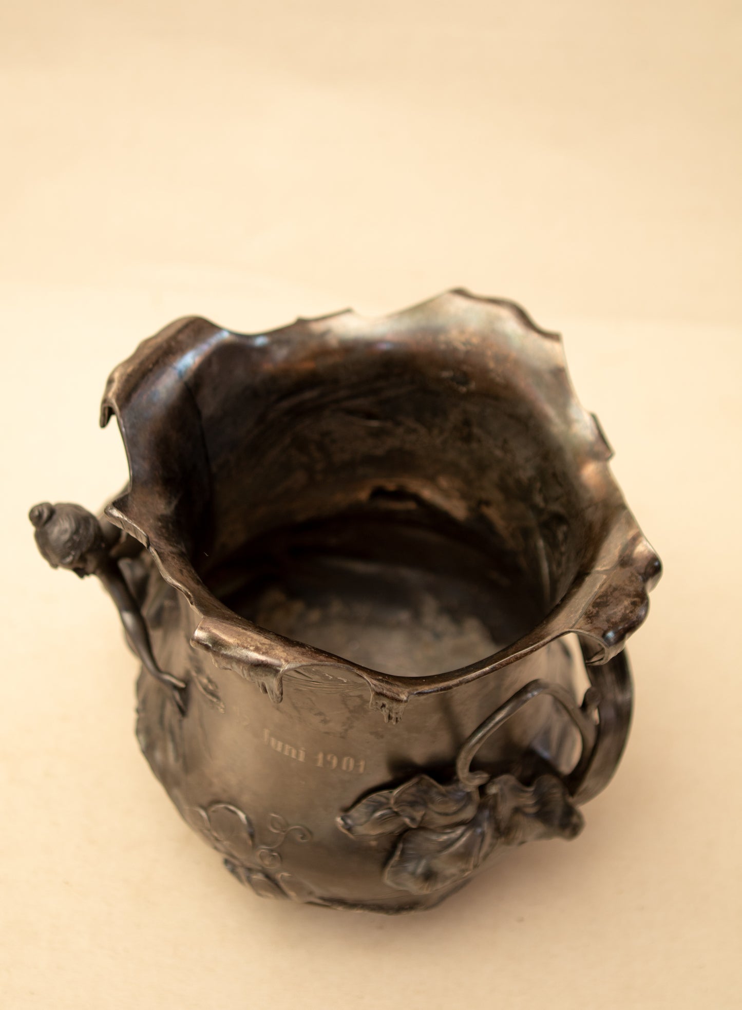 Art Nouveau Silver Plated Trophy