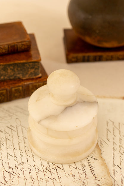 Alabaster Lidded Jar