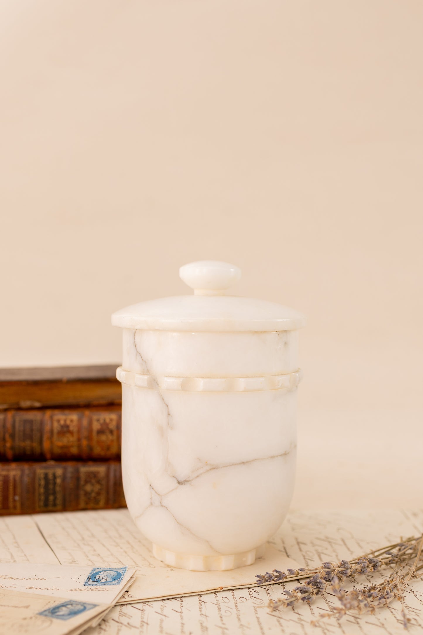 Alabaster Vanity Set with Tray