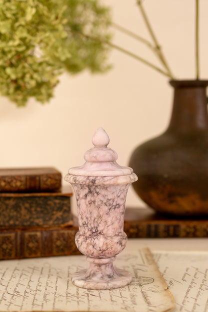 Pink & Purple Alabaster Lidded Jar