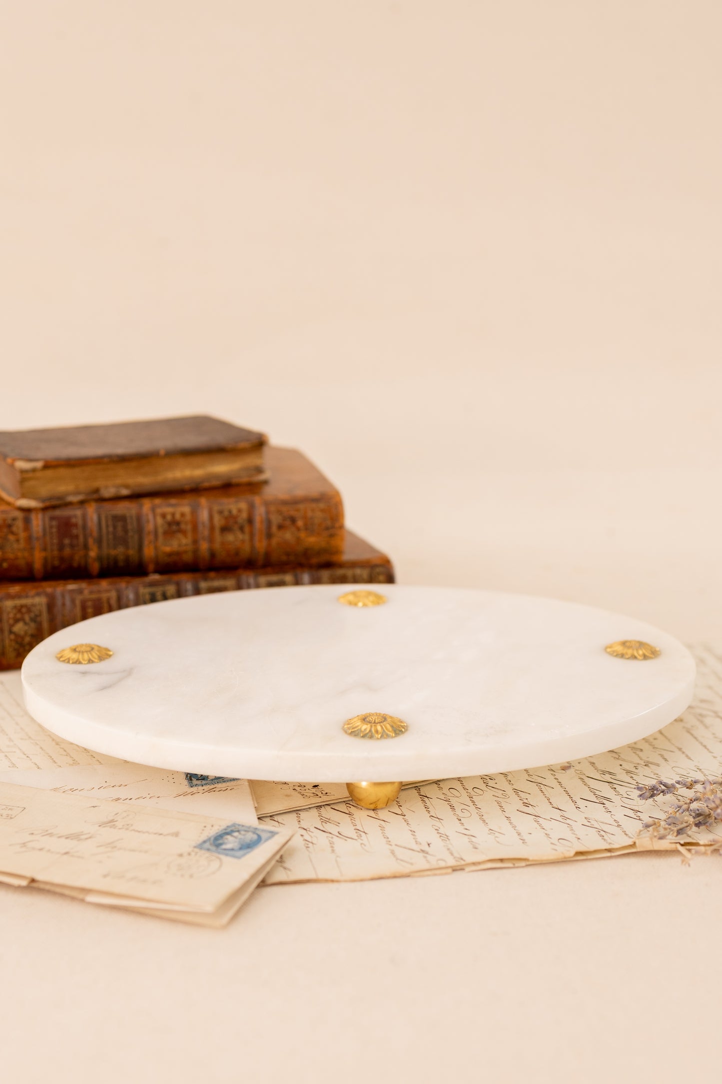 Alabaster Vanity Set with Tray