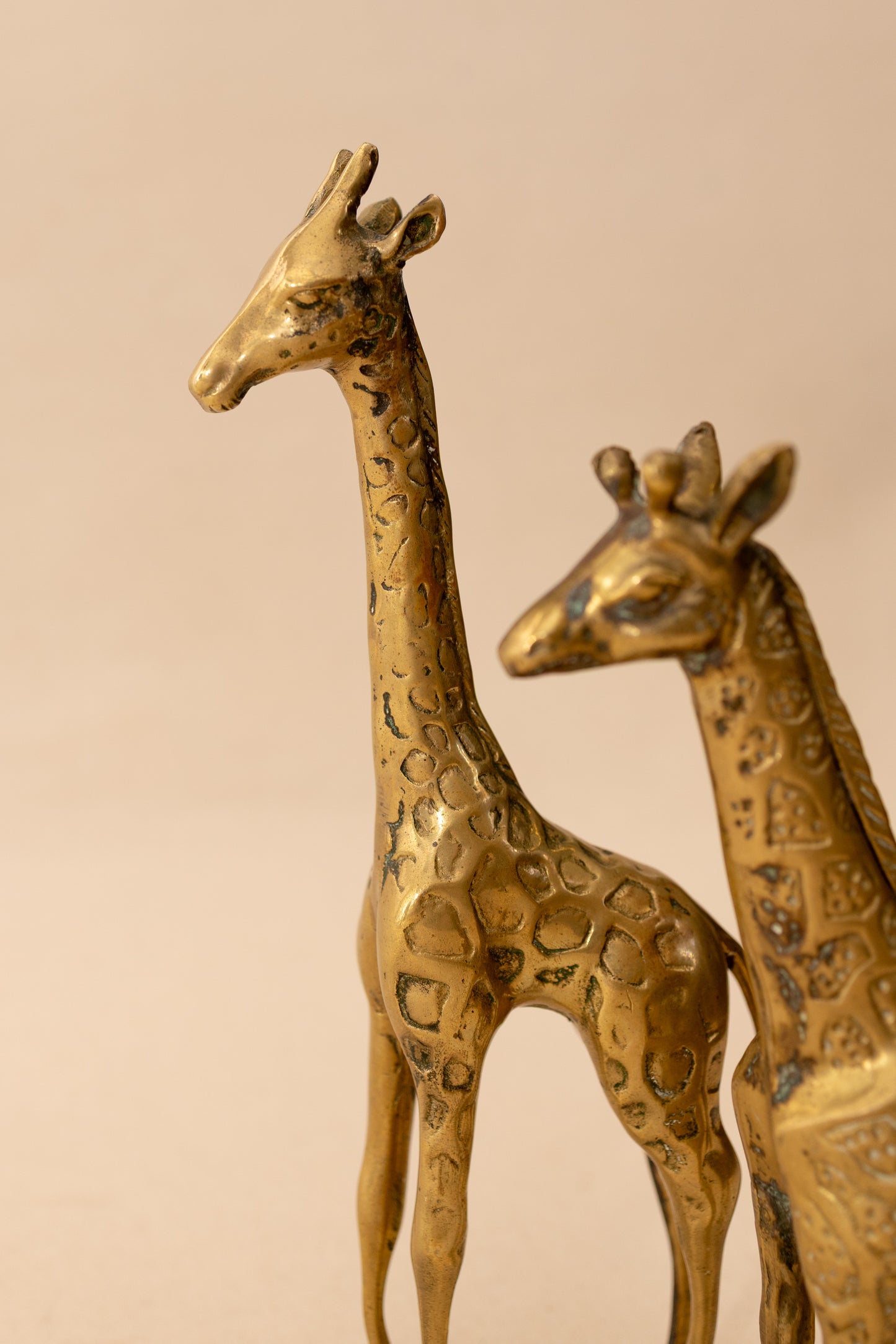 Pair of Brass Giraffes