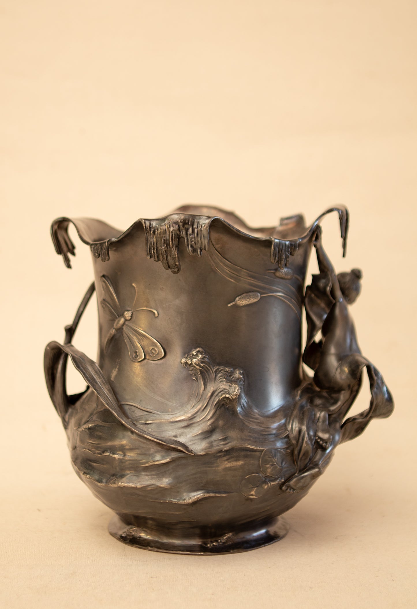 Art Nouveau Silver Plated Trophy