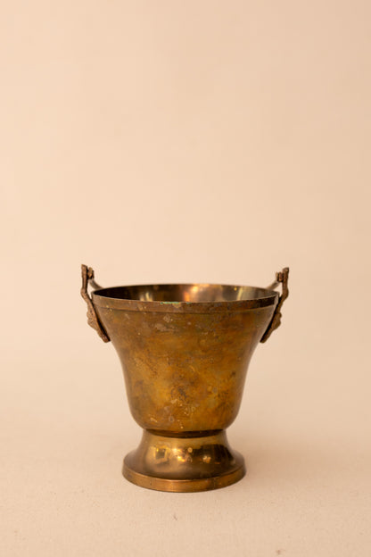 Brass Lion Head Pot