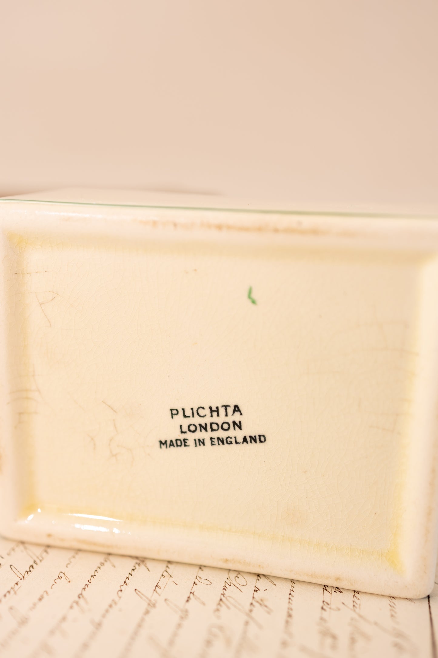Plichta London Hunting Scene Trinket Box