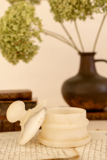 Alabaster Lidded Jar
