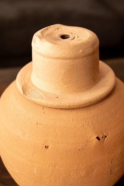 Vintage Hewell’s Pottery Terracotta Jack o’ Lanterns — Pair