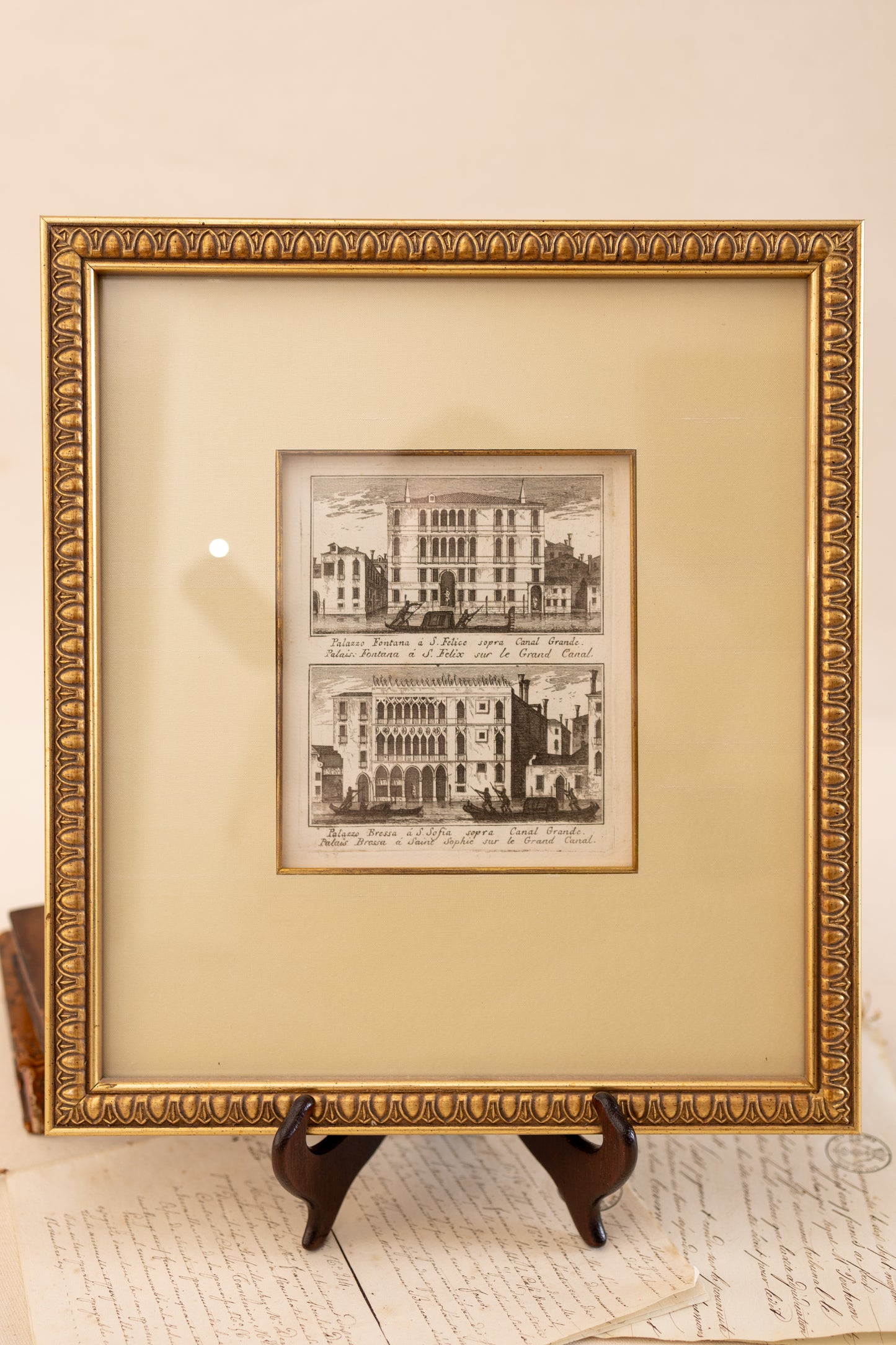 Set of Six Framed Venetian Architectural Engravings