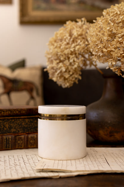 Oval Alabaster Casket