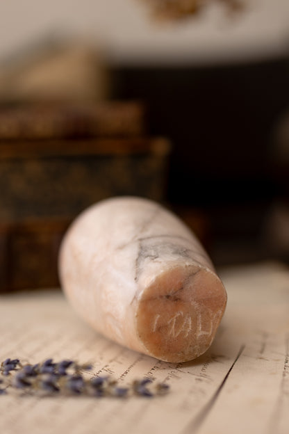 Pink Alabaster Bud Vase