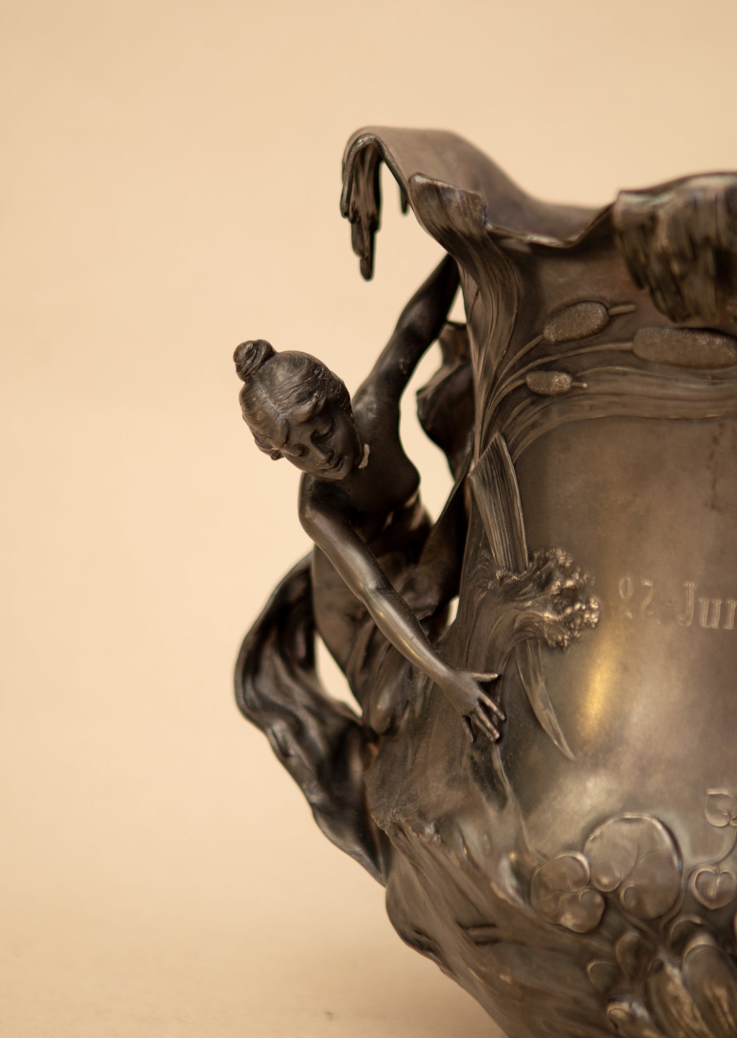 Art Nouveau Silver Plated Trophy