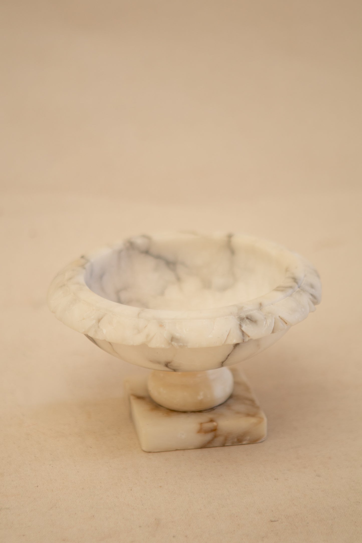 Alabaster Birdless Bird Bath