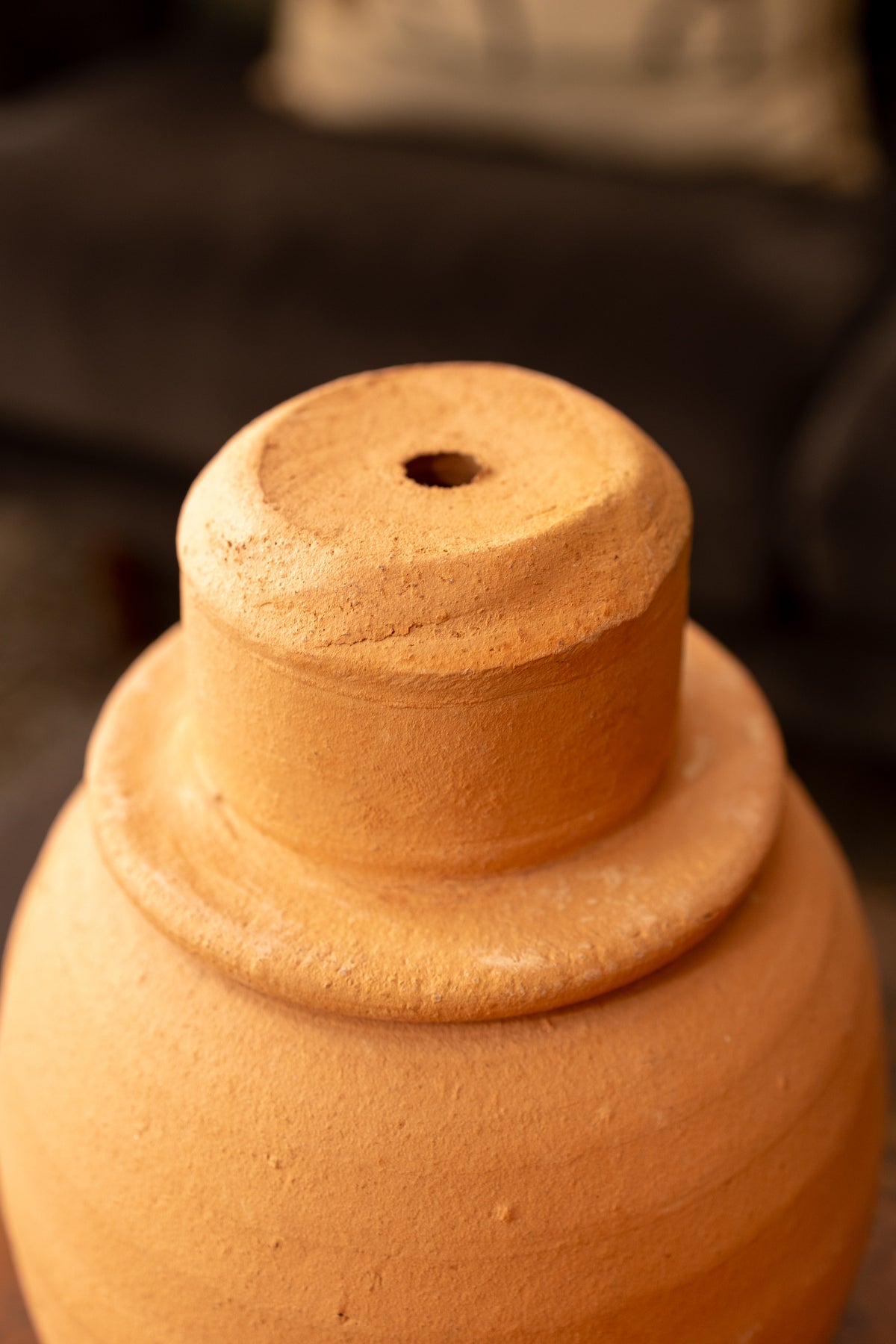 Vintage Hewell’s Pottery Terracotta Jack o’ Lanterns — Pair
