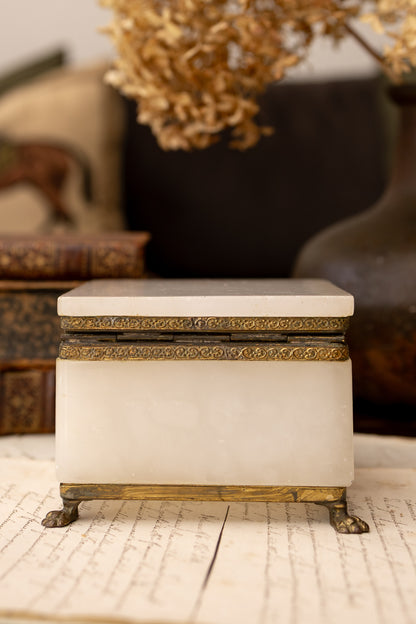 Square Alabaster Box