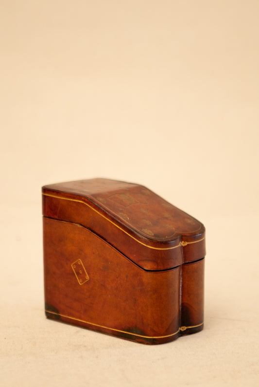 Leather Double Card Holder Box