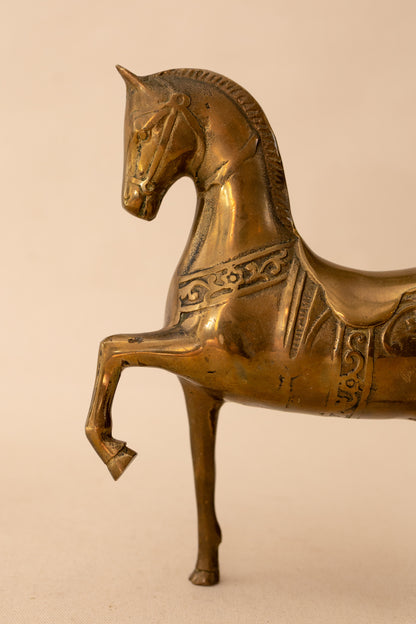 Brass Carousel Horse