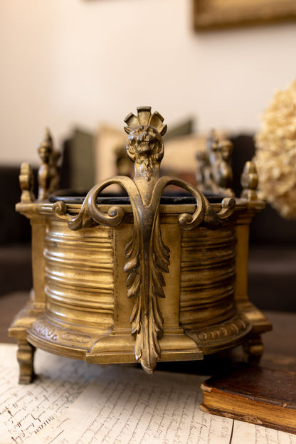 Antique French Gilt Brass Jardinière