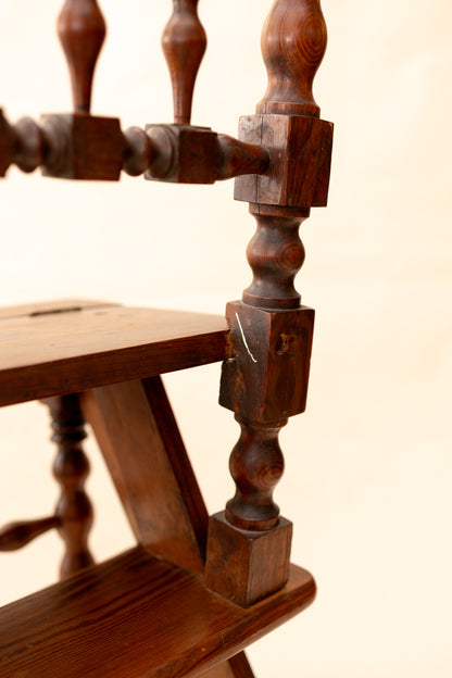 Antique Metamorphic Library Chair