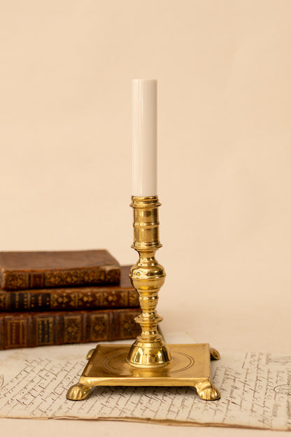 Brass Candlestick Lamp