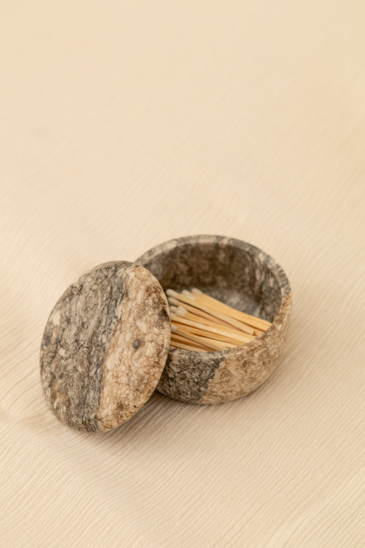 Round Stone Match Holder