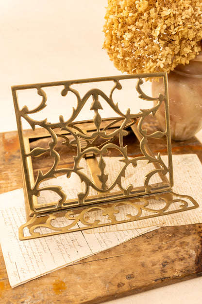 Brass Adjustable Book Stand