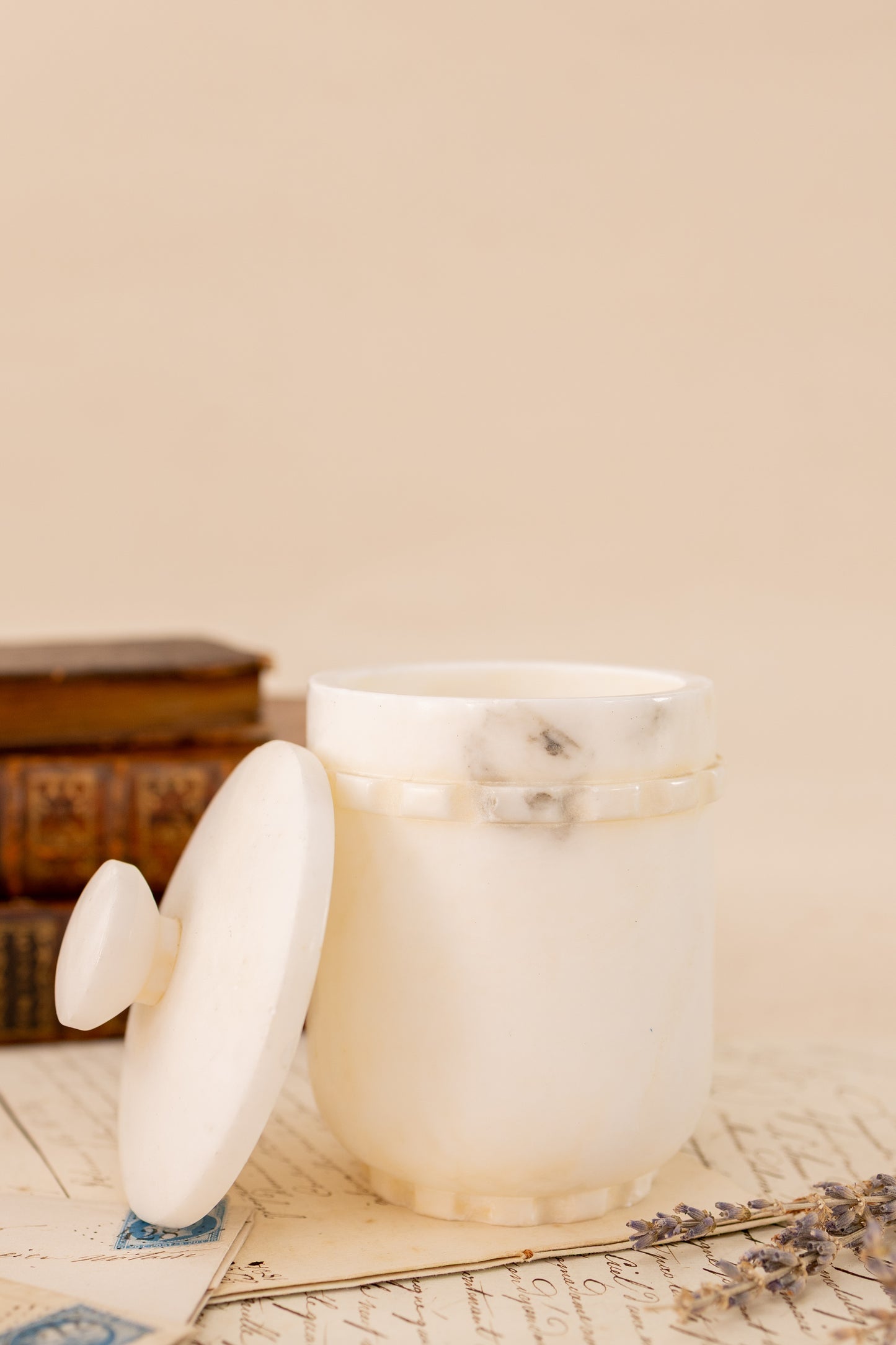 Alabaster Vanity Set with Tray