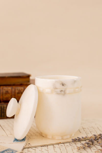 Alabaster Vanity Set with Tray