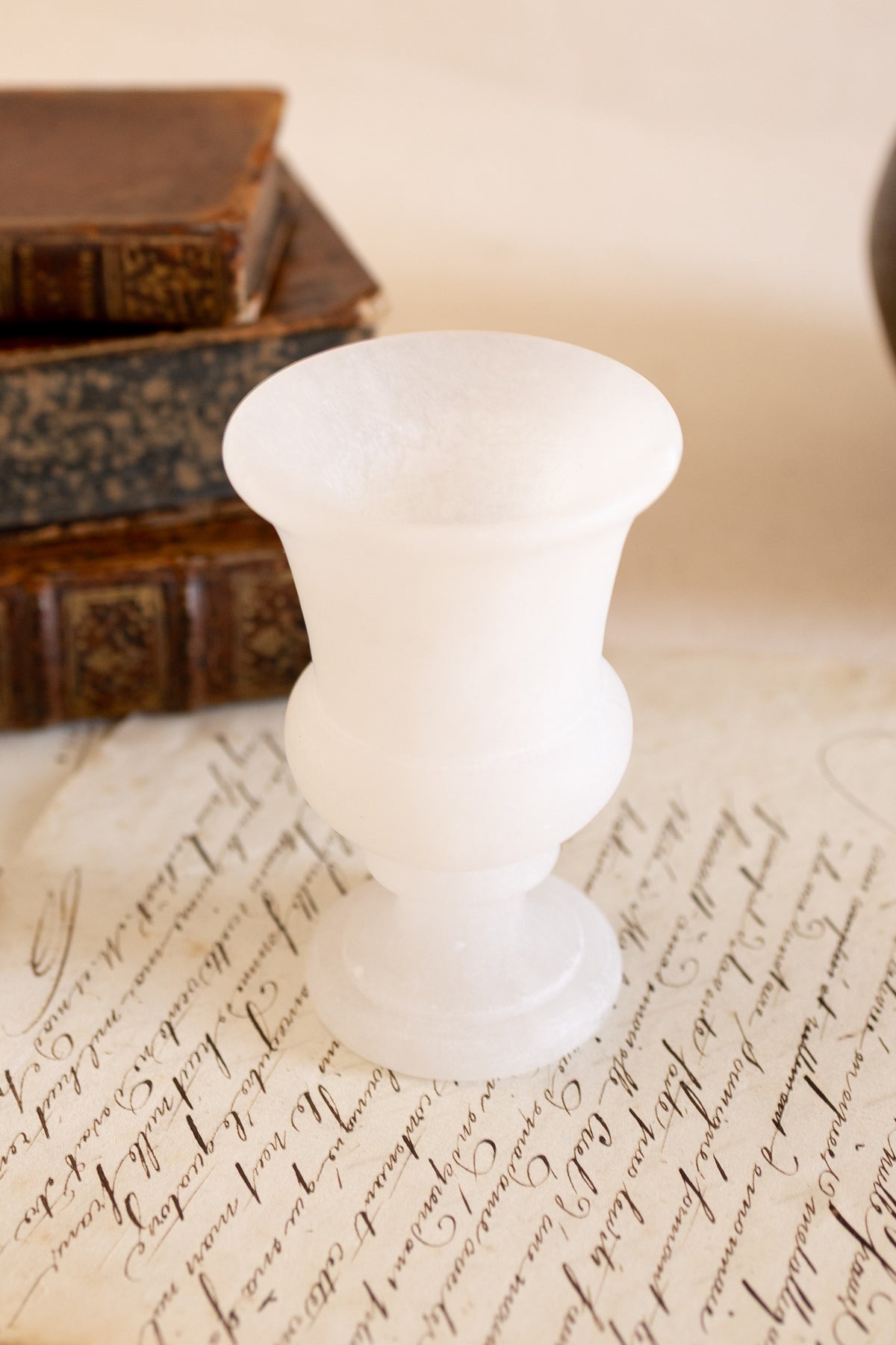 Alabaster Matchstick Holder