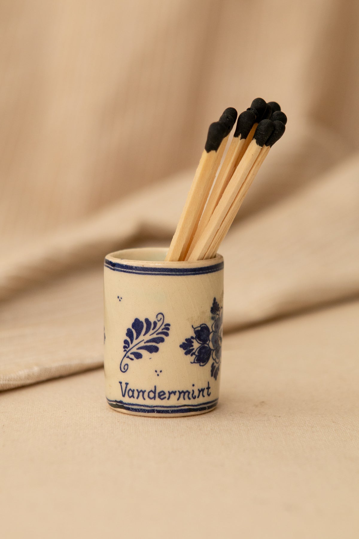 Delft-Style Porcelain Match Holder – Antiques with Allison