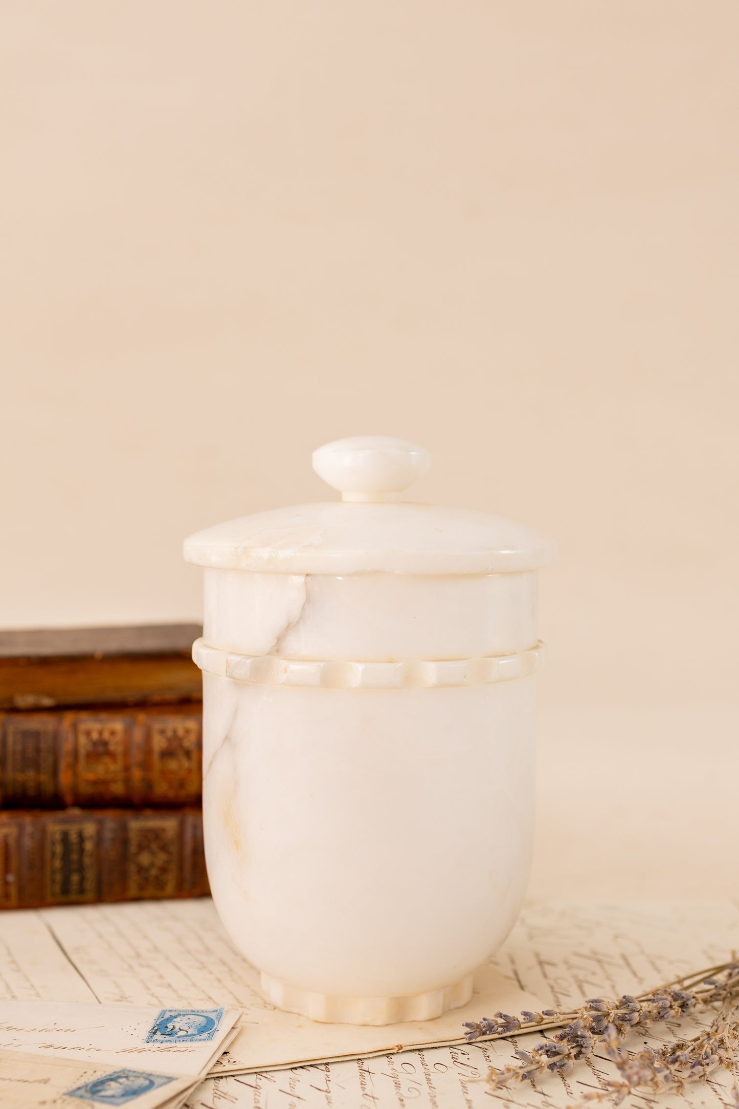 Alabaster Vanity Set with Tray