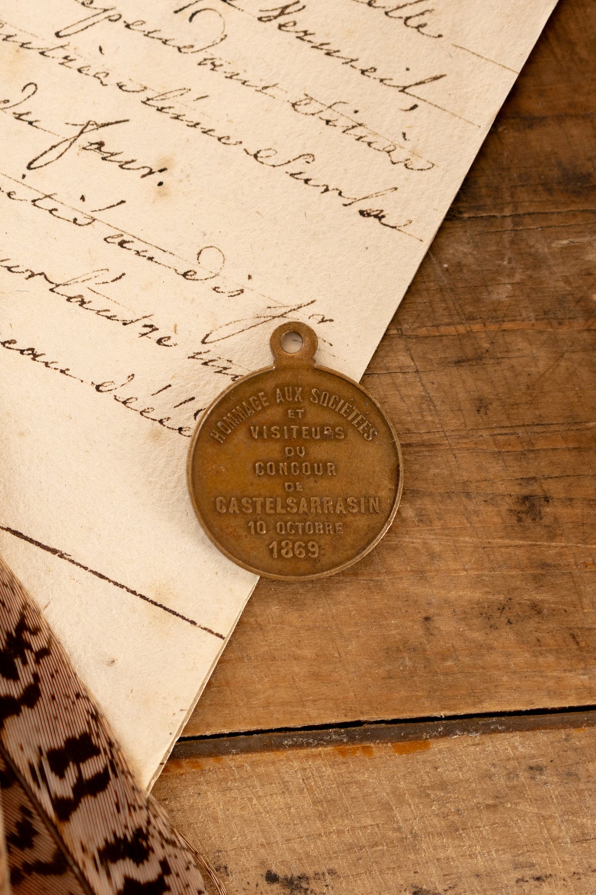 French 1869 Commemorative Medal