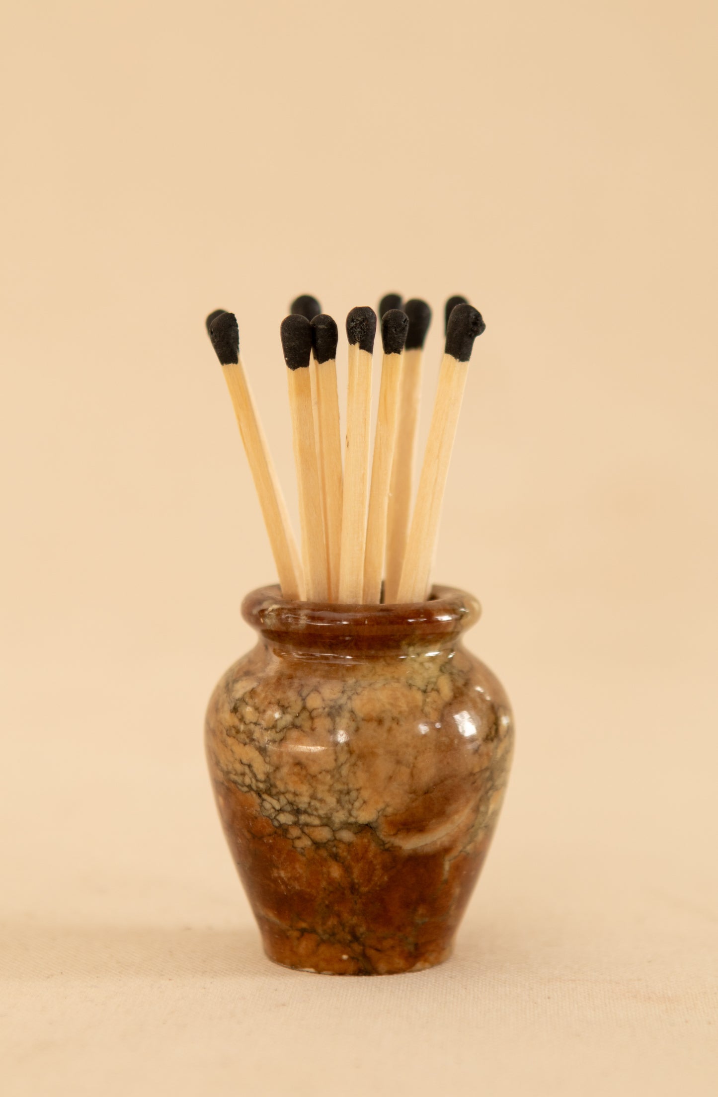 Alabaster Matchstick Holder