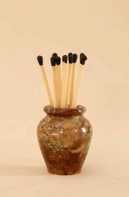 Alabaster Matchstick Holder