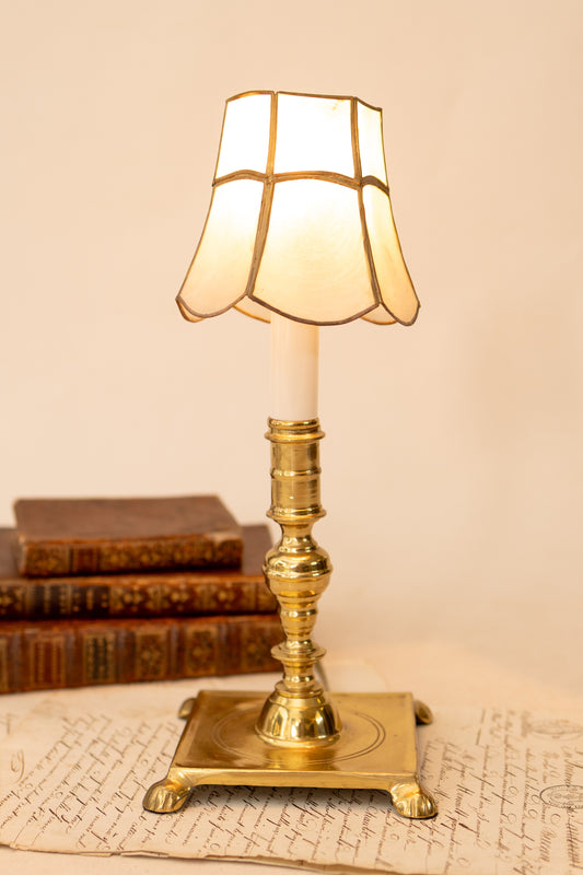 Brass Candlestick Lamp