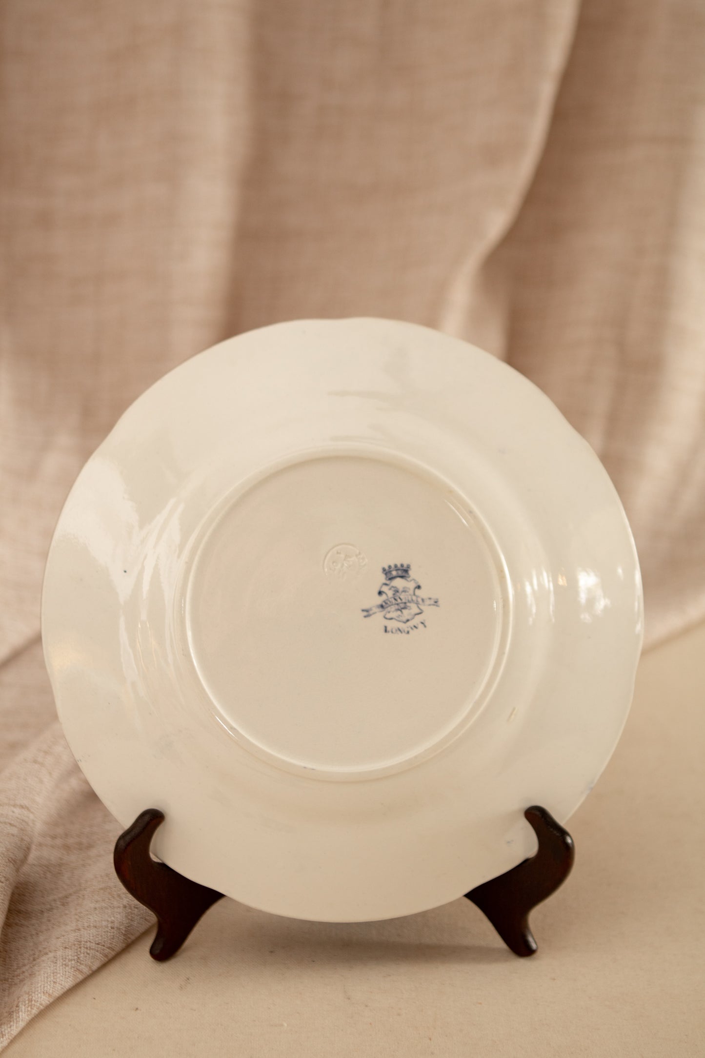 Set of Two Blue Transferware Plates