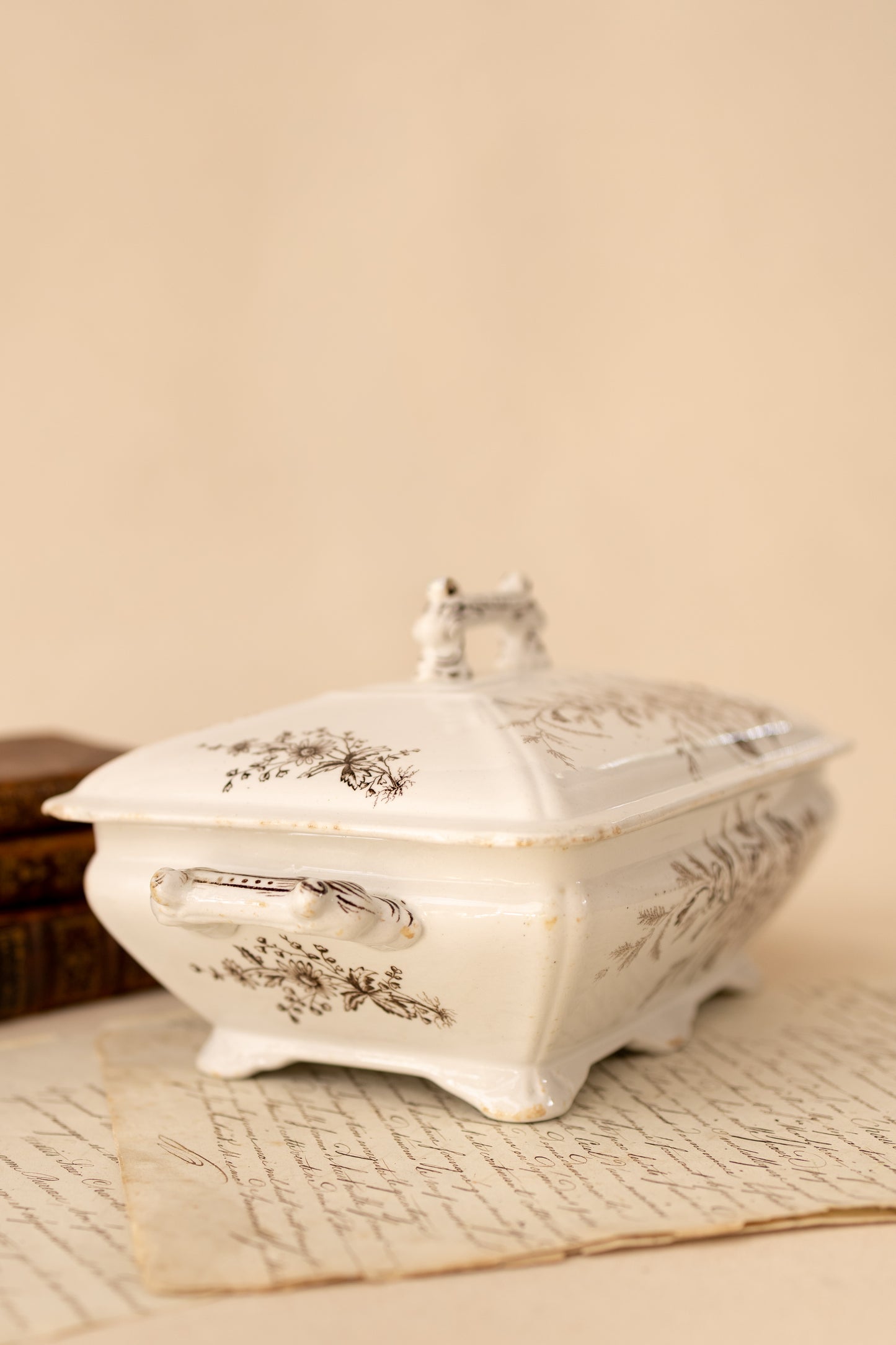 Antique T. Furnival & Sons Covered Tureen Circa 1871-1890