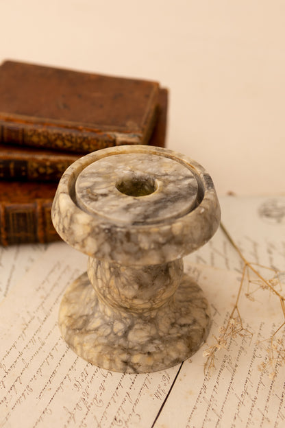 Alabaster Candle Holder Pedestal
