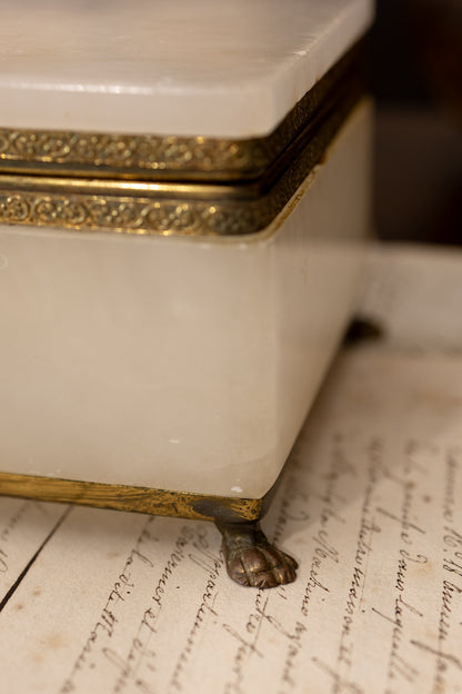 Square Alabaster Box