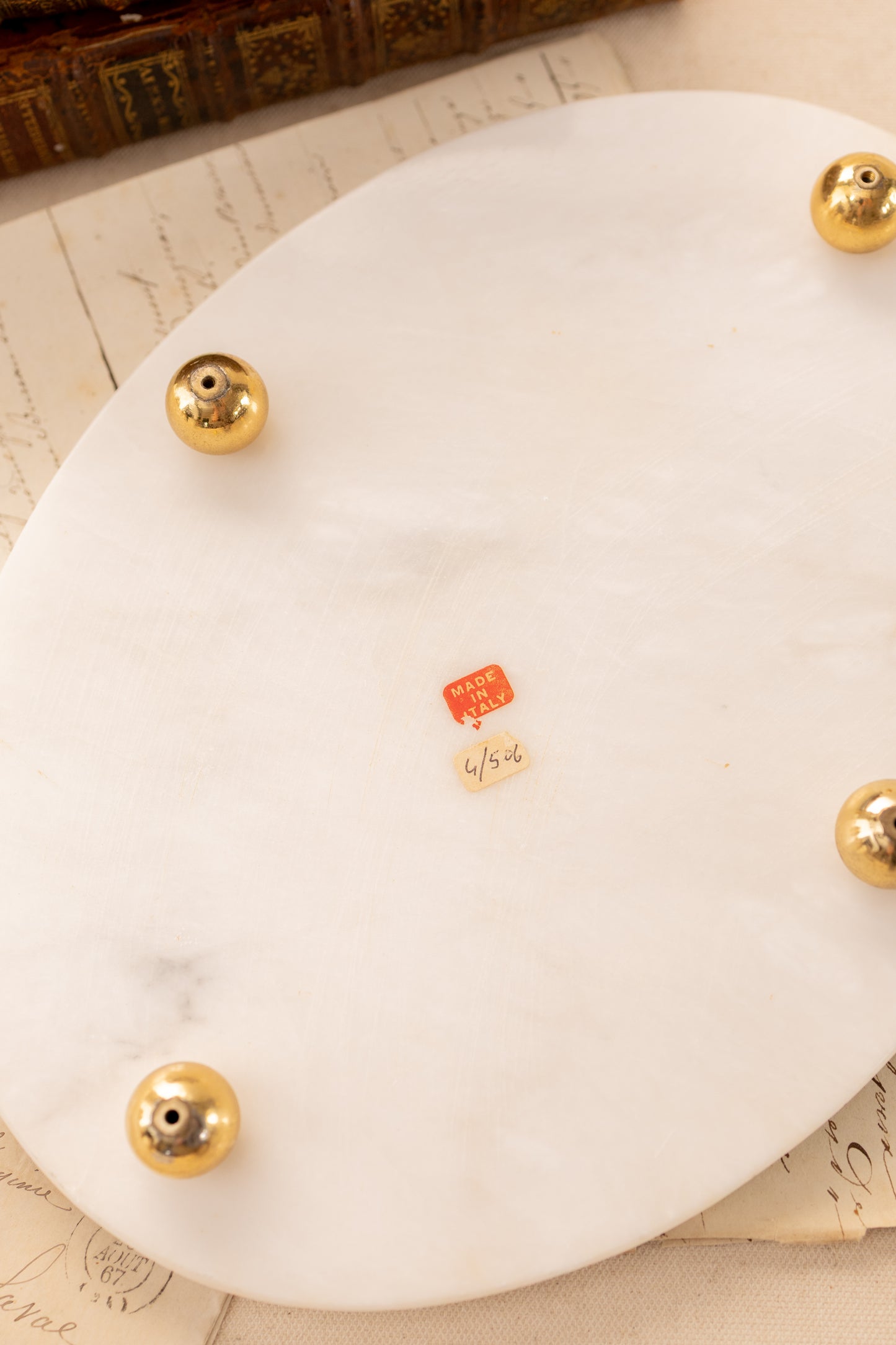 Alabaster Vanity Set with Tray