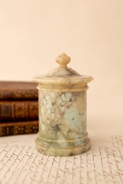 Alabaster Lidded Canister