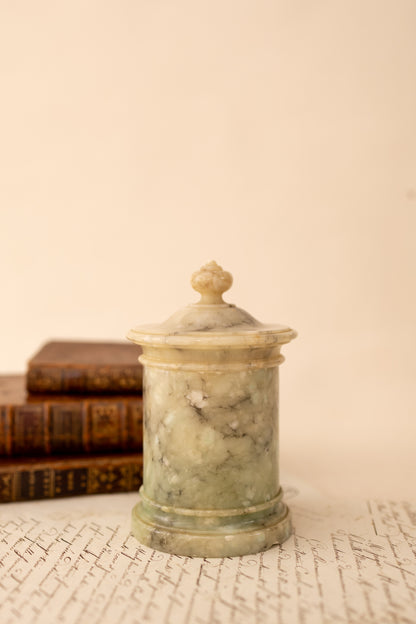 Alabaster Lidded Canister