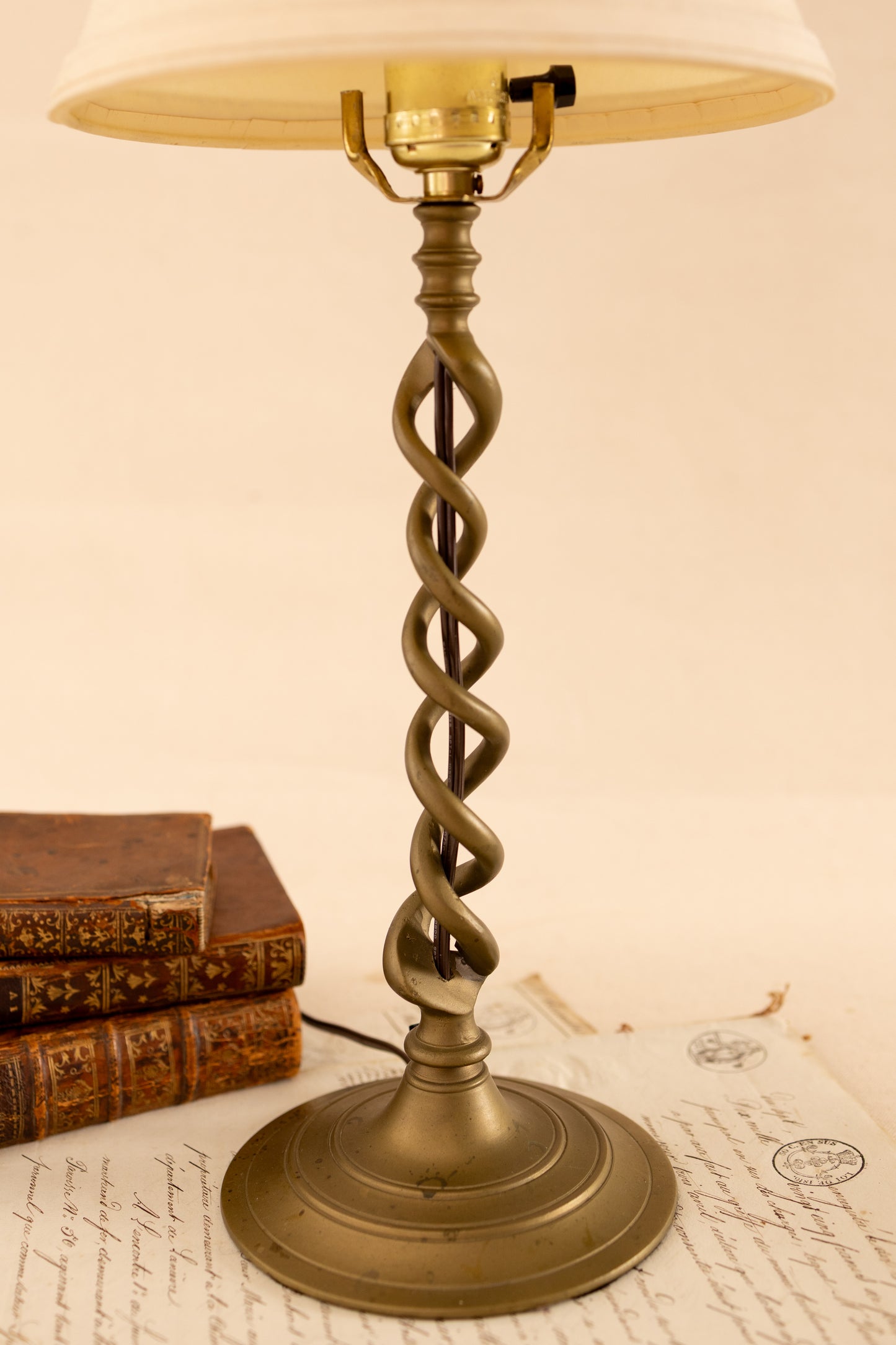 Brass Barley Twist Lamp
