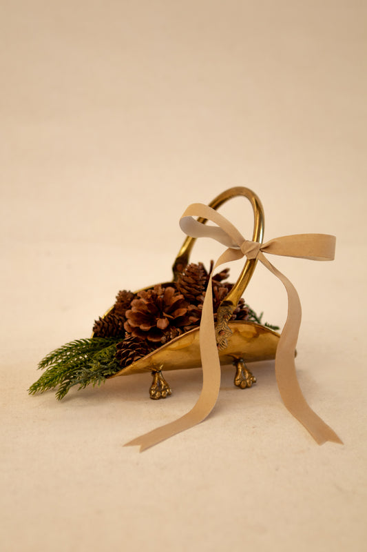 Brass Mini Log Holder